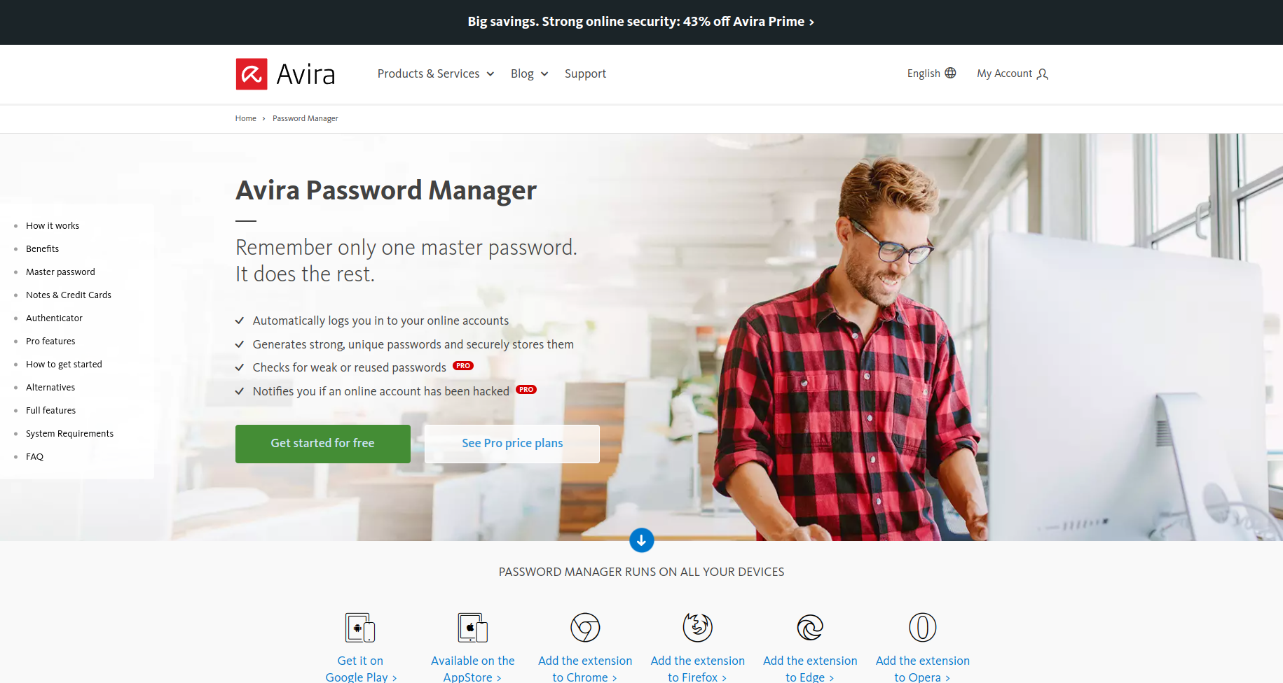 Avira Password Manager Screenshot