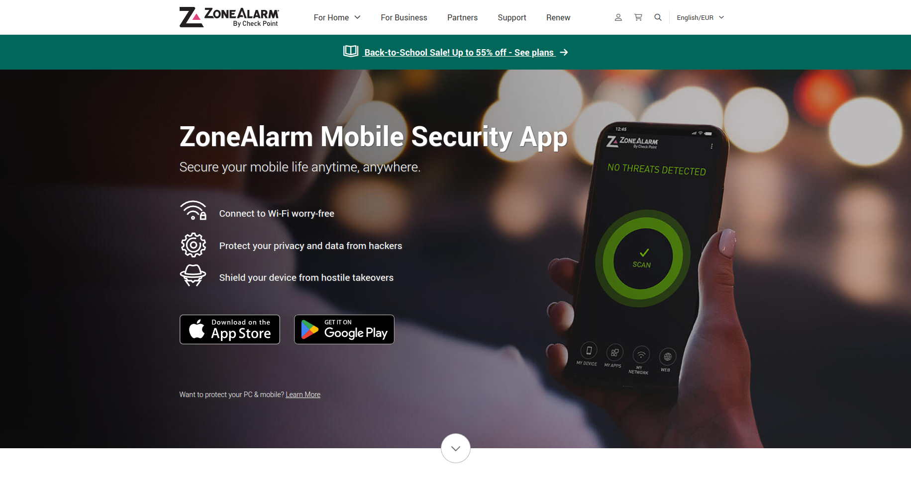 ZoneAlarm Mobile Security Screenshot