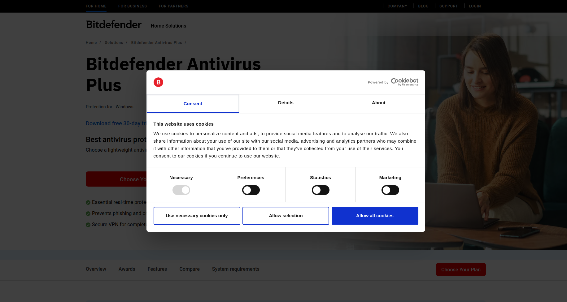 Bitdefender Antivirus Plus Screenshot