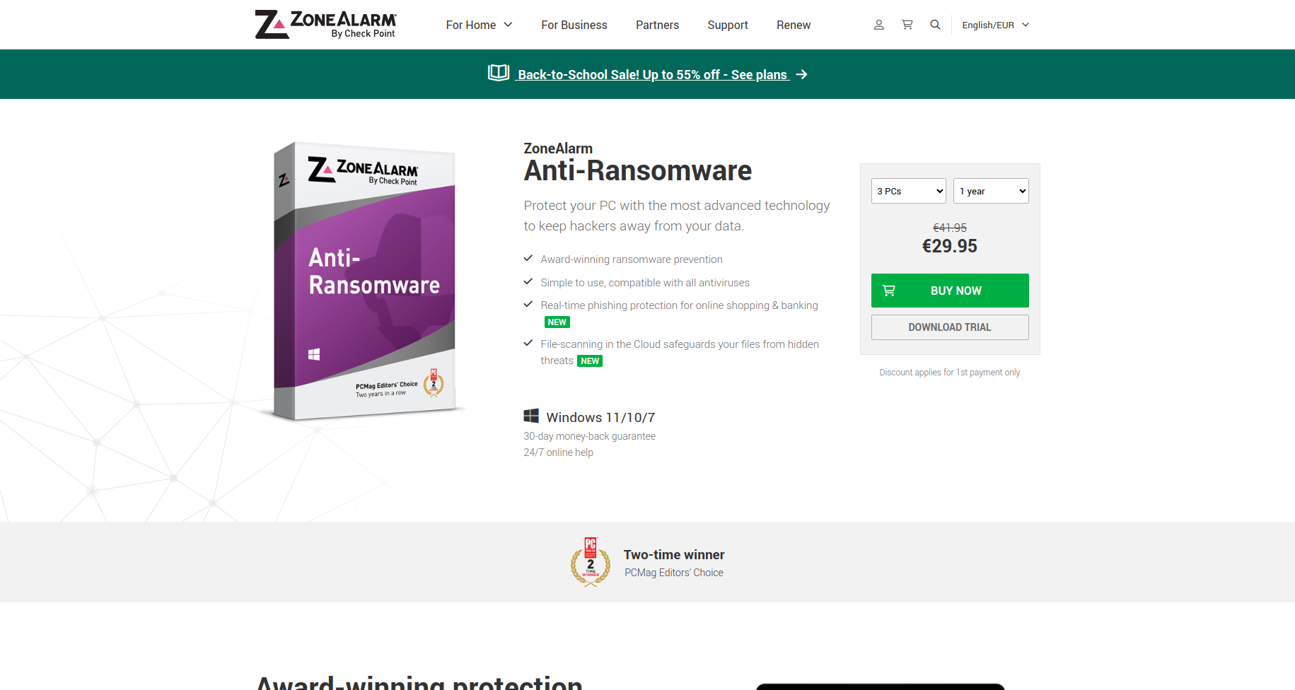 Check Point ZoneAlarm Anti-Ransomware Screenshot
