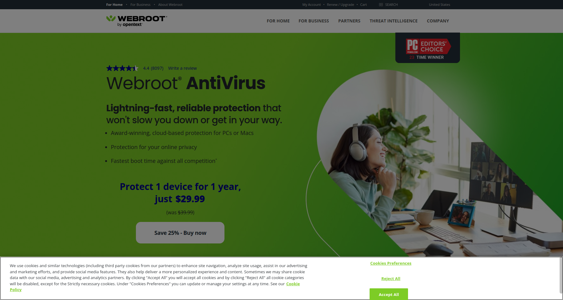 Webroot AntiVirus Screenshot